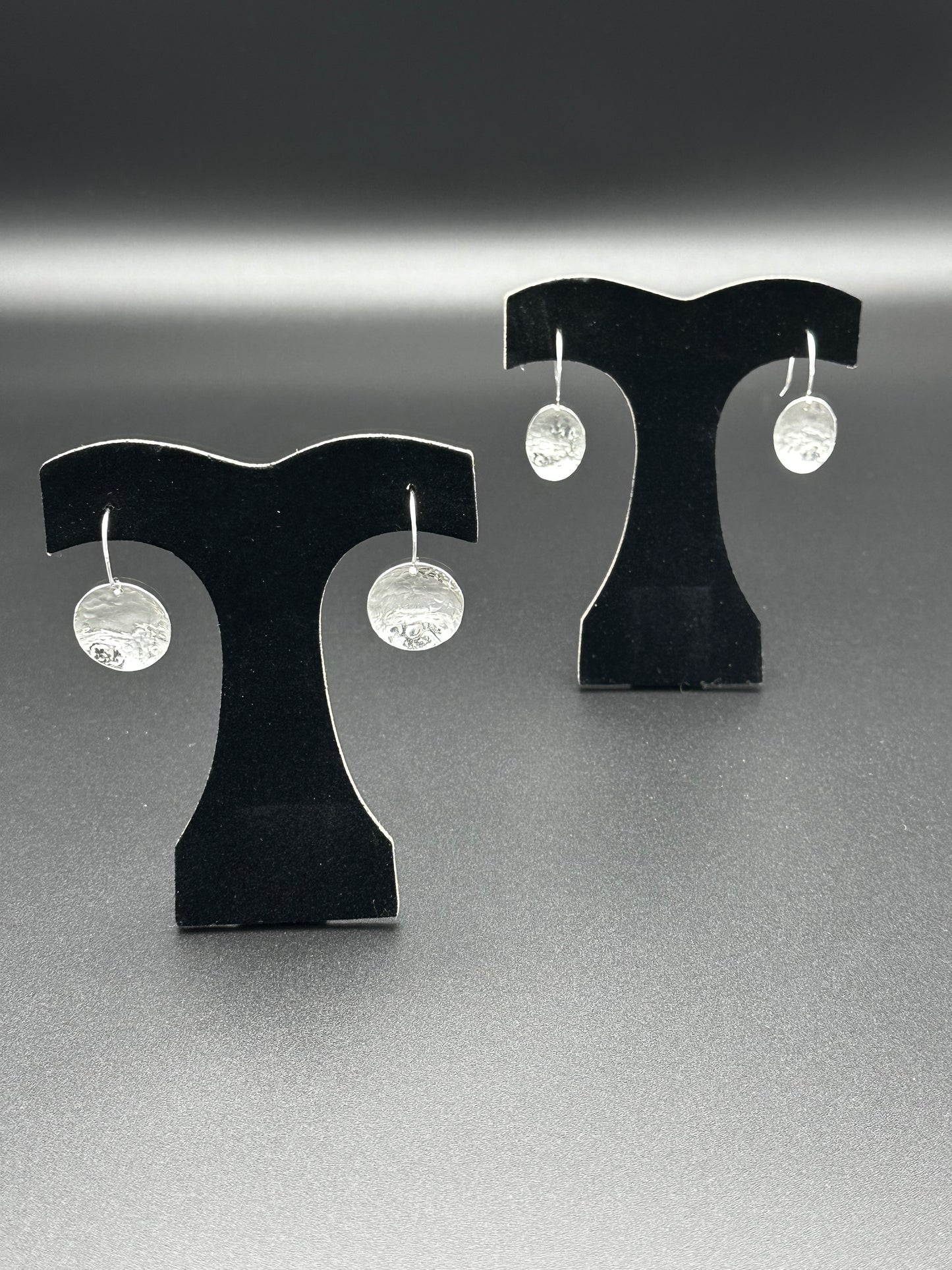 Sterling Silver Textured Earrings