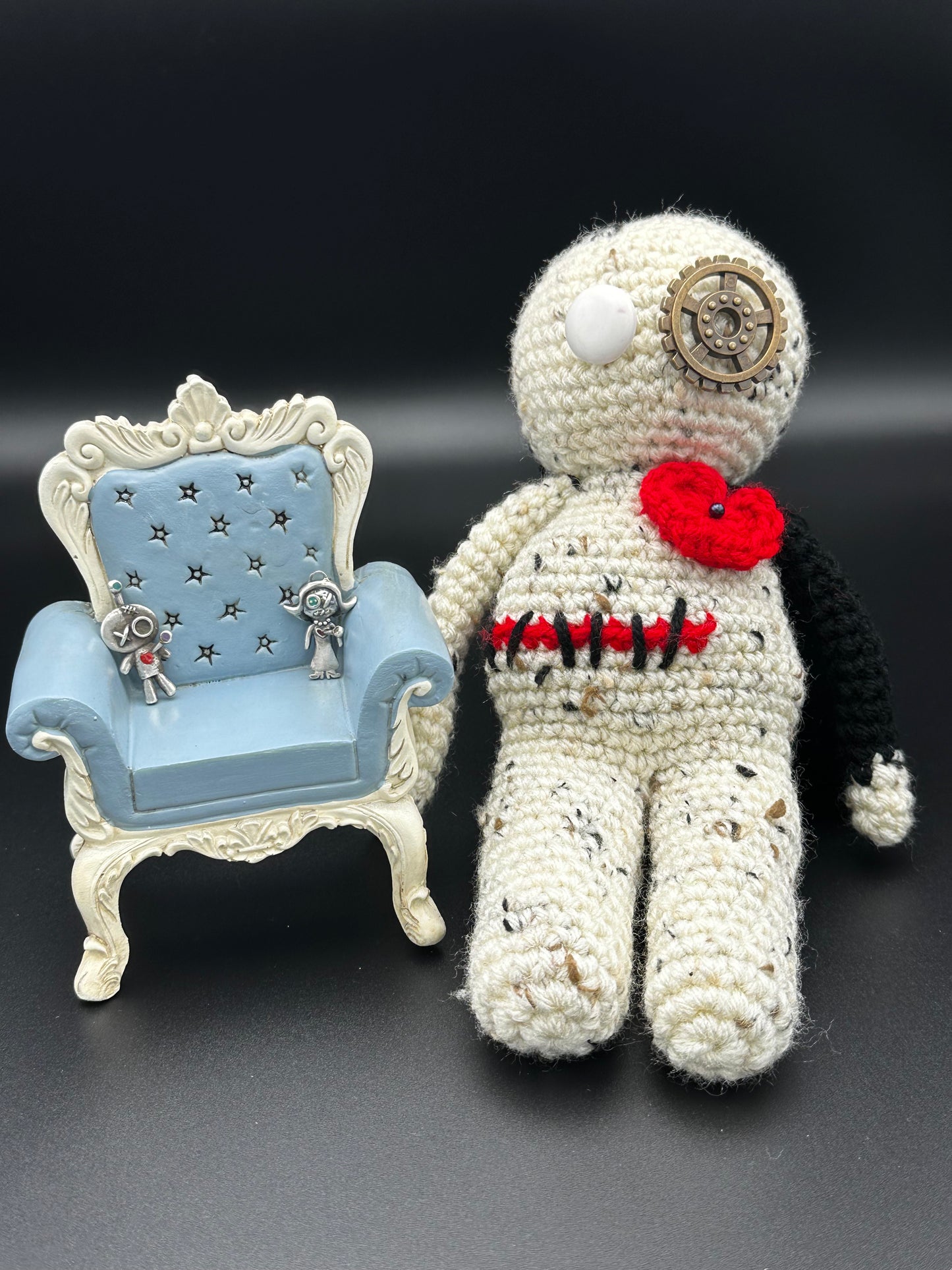 Sterling Silver Voodoo Ladies With Enamel