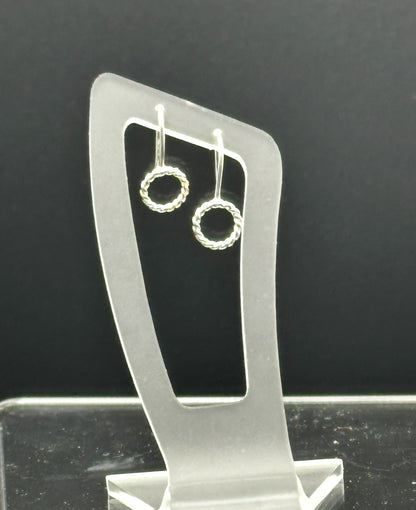 Sterling Silver Circle Earrings