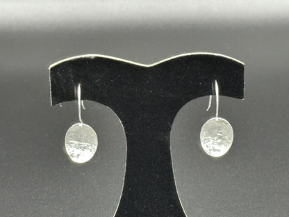 Sterling Silver Textured Earrings