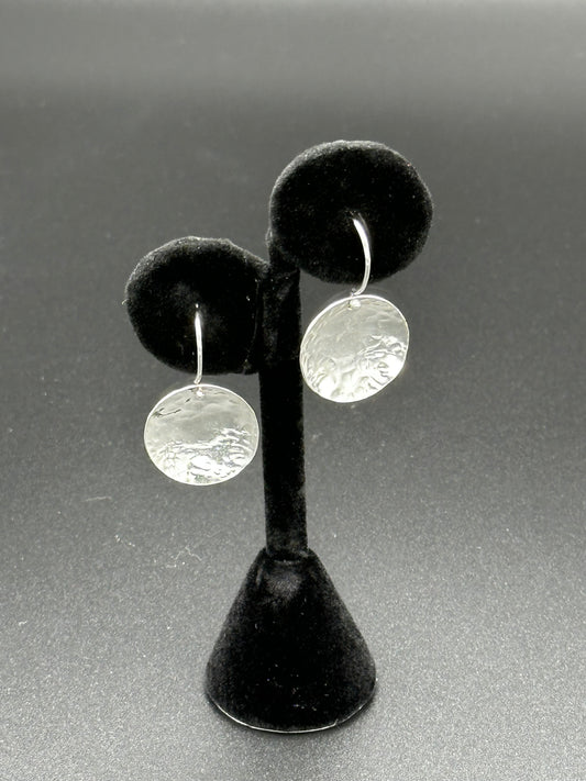 Sterling Silver Textured Earrings