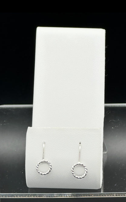 Sterling Silver Circle Earrings