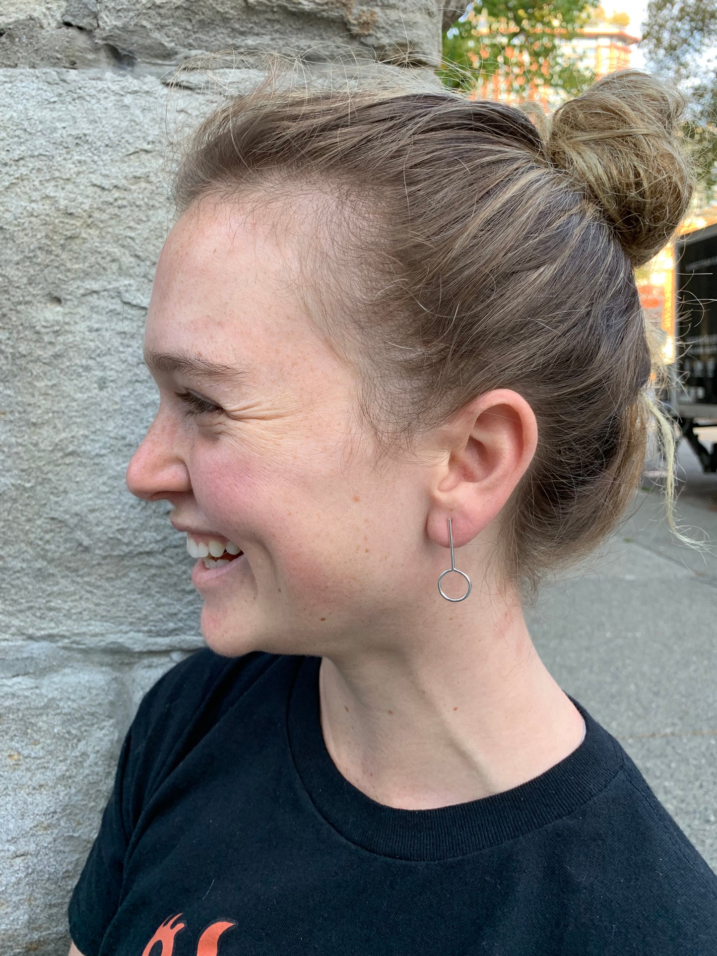 Simple Elegant Sterling Wire Studs